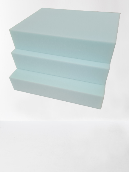 High density foam sheet cut at 60 inch by 20 inch with various depths