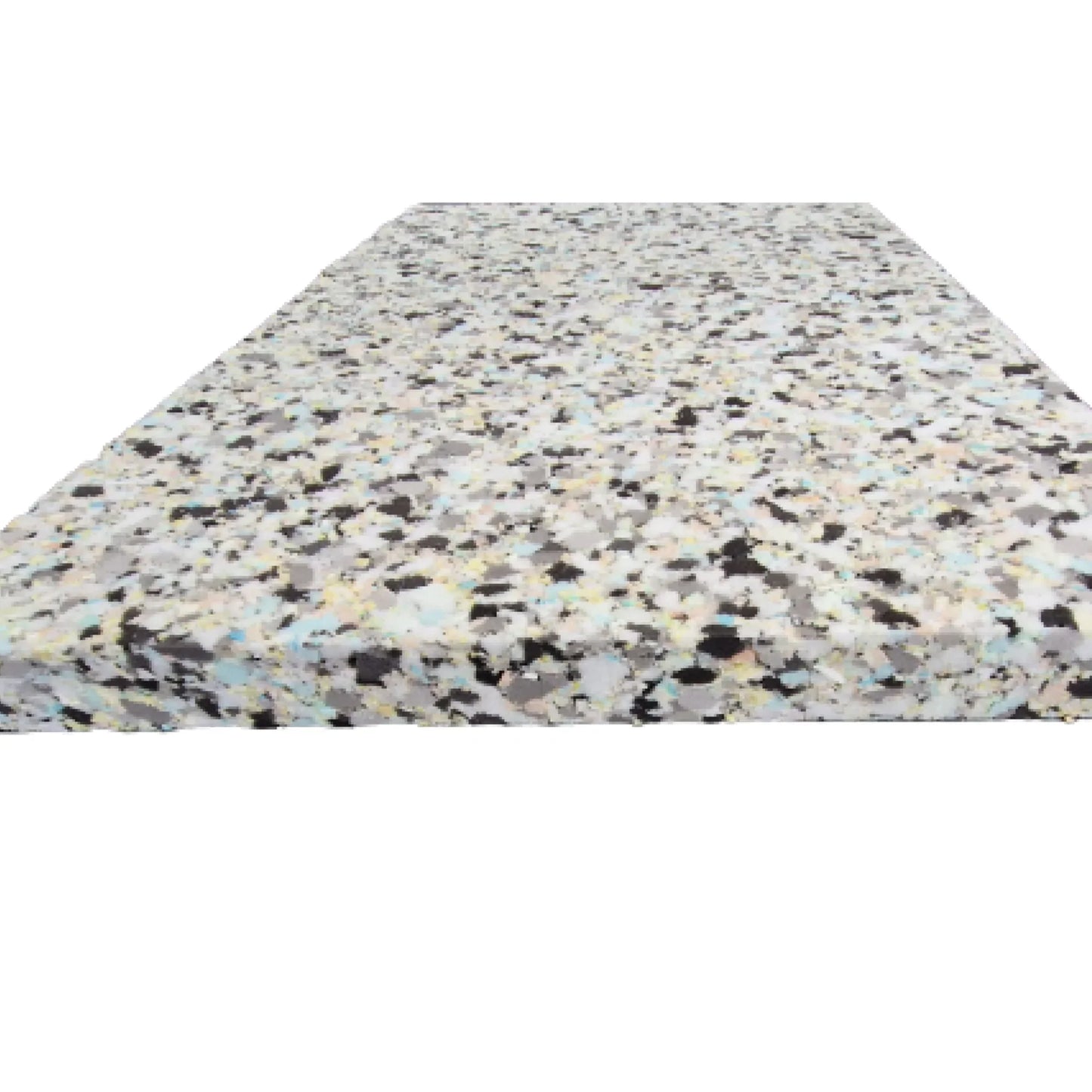 Re-bonded foam sheets cut at 50 inch by 20 inch with various depths