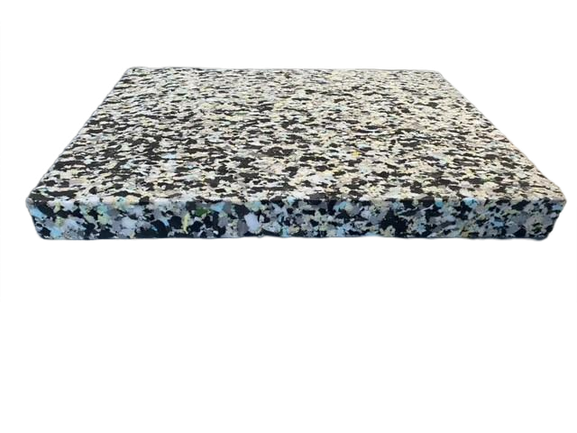 Re-bonded foam sheets cut at 70 inch by 30 inch with various depths