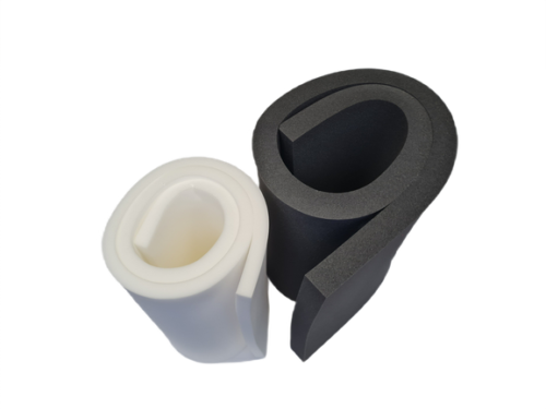 High density foam sheet cut at 70 inch by 30 inch with various depths