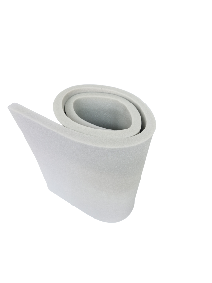 Medium density foam sheet cut at 70 inch by 20 inch with various depths