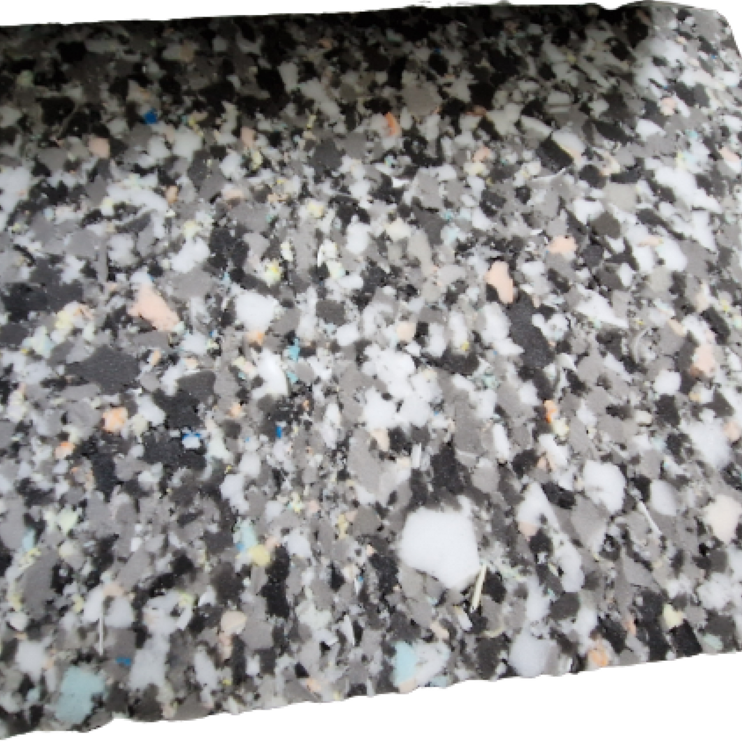 Re-bonded foam sheets cut at 70 inch by 20 inch with various depths